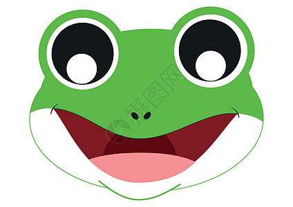 可爱的青蛙脸图标 动物 矢量青蛙 Fac图片