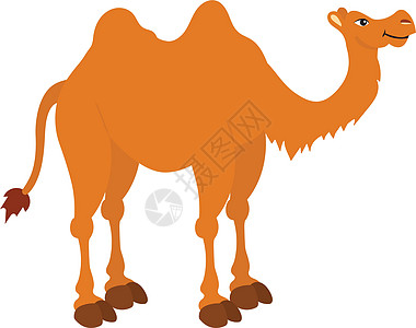 孤立在白色背景上的骆驼的矢量插图 剪贴画来了图片