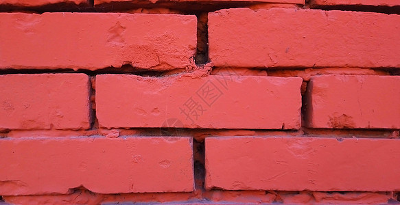 墙是用红砖砌成的 一堵旧墙的质地 由涂有红色痛苦的棕色砖制成图片