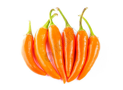 白色背景的黄辣椒香料辣椒绿色红色胡椒营养植物健康粉色作品图片
