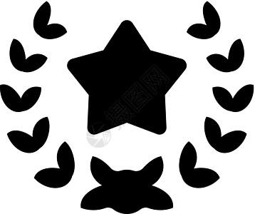 明星品质图标徽章服务花圈插图星星图片