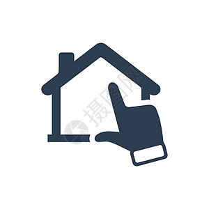在线房地产支持图标贷款财产房屋房子图片
