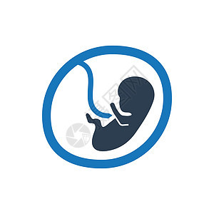 怀孕图标胚胎产科女人背景图片