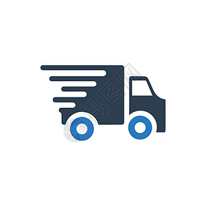 快速交货图标购物运输电子商务卡车船运图片