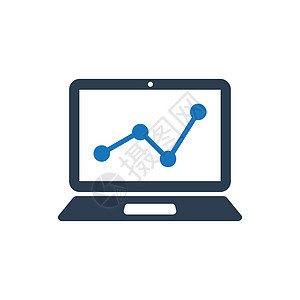营销报告图标交通数据统计背景图片