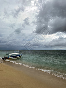 知名旅游目的地 印度尼西亚巴厘萨努尔Sanur旅行天空晴天海滩活动气候椰子阳伞假期棕榈图片