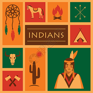 美国原住民印度背景图片