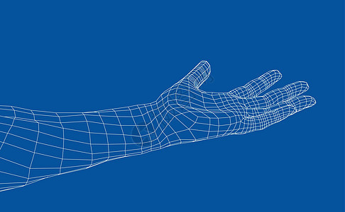 打开男性手的手掌手势 韦克托手臂成人草图帮助男人手腕手指棕榈拇指蓝图图片