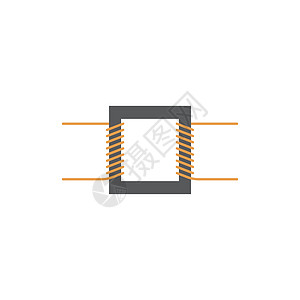 电力变压器图标矢量图通量物理变压器电压交流电技术电路线圈磁铁直流电图片