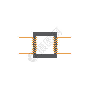 电力变压器图标矢量图通量物理变压器电压交流电技术电路线圈磁铁直流电图片
