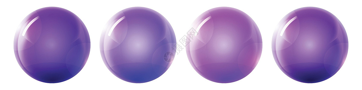 镶有玻璃彩球 在白色背景上突出显示的光滑逼真的 ball3D 抽象矢量插图 带阴影的大金属泡泡原子气泡魔法行星水晶地球艺术反思镜图片