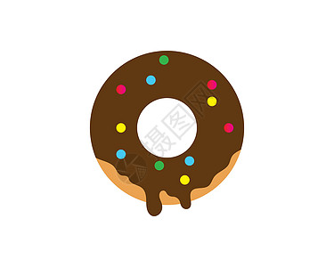 甜甜圈矢量 图标 徽标它制作图案派对菜单糖果奶油乐趣蓝色薄荷面包插图早餐图片