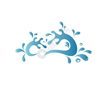 水飞溅标志图标插图设计环境活力运动海浪漩涡波纹气泡墙纸液体卡片图片