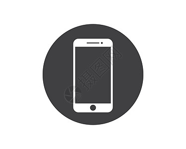 手机标志图标矢量插图设计网络小样电话用户商业技术工具电子黑色空白图片