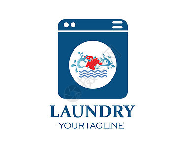 洗衣服务设计的洗衣服标志图标矢量纺织品气泡肥皂插图粉末棉布商业刷子洗涤衣服图片