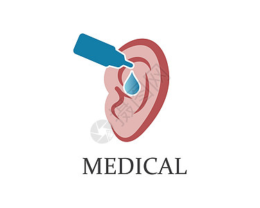 耳朵标志图标矢量设计它制作图案声学体积听力医疗科学嗓音插图测试感官音乐图片