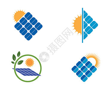 太阳能电池板标志矢量 ico商业细胞活力插图面板阳光房子绿色发电机生态图片