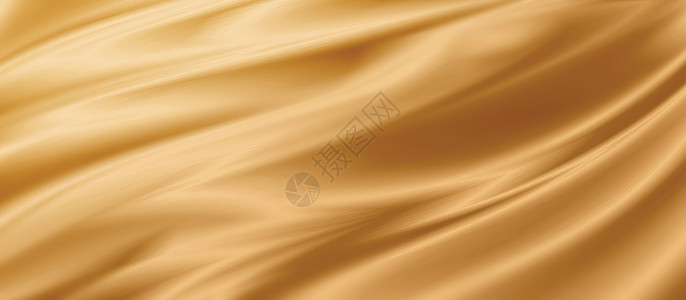 3D硬金金色织物纹理背景 3D 它制作图案布料墙纸金子纺织品海浪曲线插图奢华材料波浪状背景