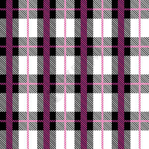 粉色和黑色苏格兰纺织无缝图案 织物质地检查格子呢格子 的抽象几何背景 单色图形重复设计 现代方形饰品材料羊毛手帕英语墙纸纺织品衬图片
