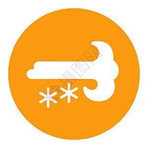 风雪暴风雪字形图标 天气信号冻结微风预报季节气象插图风暴薄片降雪雪花图片