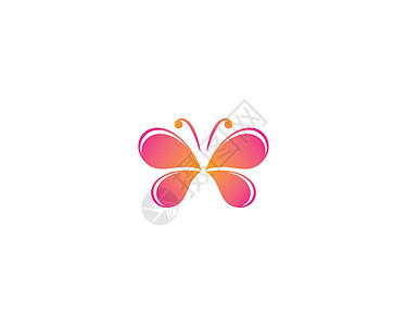 蝴蝶符号它制作图案化妆品商业插图蓝色圆圈标识翅膀艺术繁荣昆虫图片