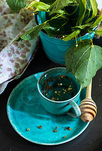 生锈桌上的林子茶桌子生物草本植物草本食物液体厨房治疗药品乡村图片