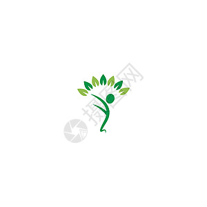 叶标志图标插图 社区矢量设计汽车帮助叶子社会商业植物网络友谊树叶标识团体图片