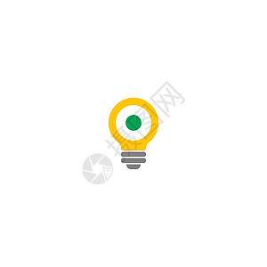 灯泡灯想法标志 ico电气创造力玻璃活力辉光解决方案想像力力量技术科学图片