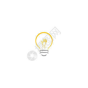 想法手 bulp lam 标志 ico商业发明辉光玻璃灯泡技术插图想像力思维活力图片