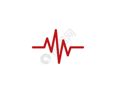 脉冲标志模板 vecto技术医院海浪曲线医疗黑色标识波浪药品商业图片