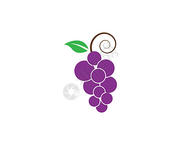 葡萄叶 ico标签收成食物葡萄园浆果插图叶子植物水果紫色图片