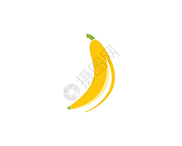 香蕉标志 vecto丛林食物香蕉早餐店铺厨房午餐杂货商小吃插图图片