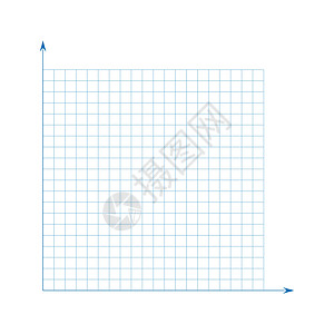 网格图网格纸 数学图 具有 x 轴和 y 轴的笛卡尔坐标系 带有彩色线条的方形背景 学校教育的几何图案 透明背景上的内衬空白床单文档笔插画