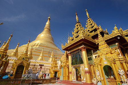 闪边形吸引力崇拜寺庙建筑学地标建筑文化佛塔佛教徒游客背景图片