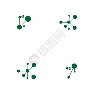 设置分子符号标志模板矢量插图设计生物化学品药店胶原微生物学科学原子生物学药品氨基背景图片