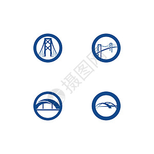 设置桥标志模板矢量 ico农村电讯标识技术观众团队殖民地街道建造品牌图片
