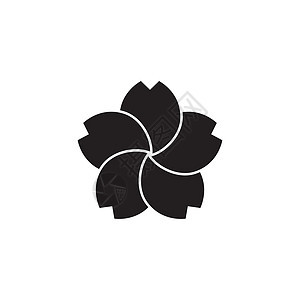 樱花花图标标志 vecto文化植物白色花园标识樱花季节艺术插图庆典图片