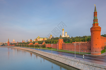 莫斯科克里姆林宫天空全景石头正方形建筑学历史宗教文化旅行首都图片