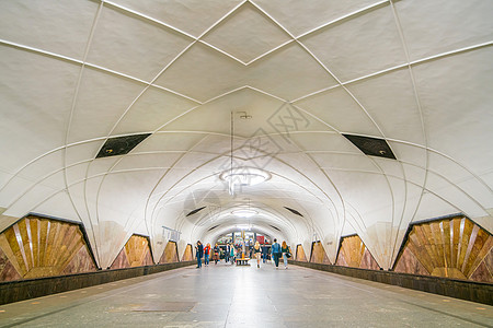 莫斯科地铁站内地民众旅游车站城市旅行火车隧道铁路地标装饰图片