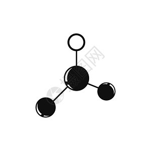 分子矢量图标模板插图圆圈科学医疗标识化学生物学生活药品化学品背景图片