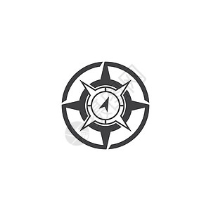 罗盘标志模板矢量符号标识星星商业网络插图导航航海背景图片