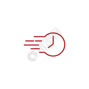 快速时间图标标志设计标识手表运动插图小时送货速度服务商业运输背景图片