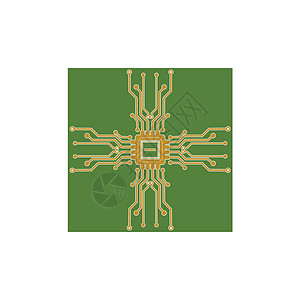 平面微电子电路 电路板背景网络技术数据电路宏观绿色插图显卡半导体母板图片