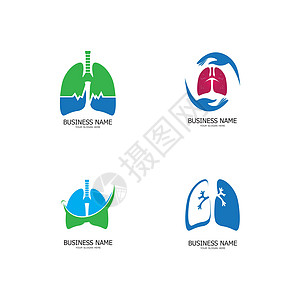 肺部保健标志模板 会徽 设计理念 创意符号 图标 矢量图外科商业技术身体癌症标识药品科学诊所结核图片
