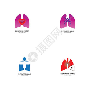 肺部保健标志模板 会徽 设计理念 创意符号 图标 矢量图结核癌症标识器官科学工作室药品手术药店服务图片
