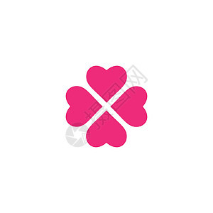 爱 Logo 模板矢量符号婚姻插图标识卡片白色艺术医疗婚礼红色环形背景图片