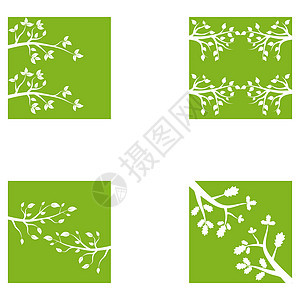 设置违规标志模板 vecto棕色植物季节绘画迹象墙纸叶子艺术花园框架背景图片
