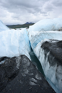 冰川冰裂图片