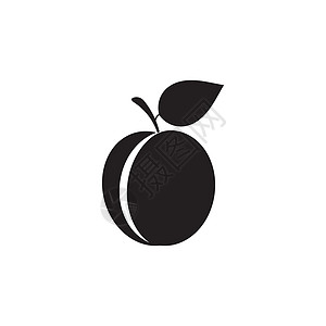 梅花标志矢量图标设计食物插图叶子李子艺术植物水果标识紫色饮食图片