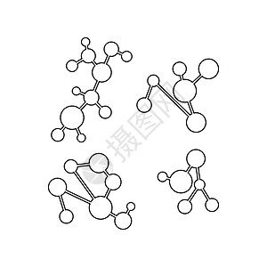 分子结构化学原子 vecto公式化学家细胞生物学遗传学化学品克隆教育图片